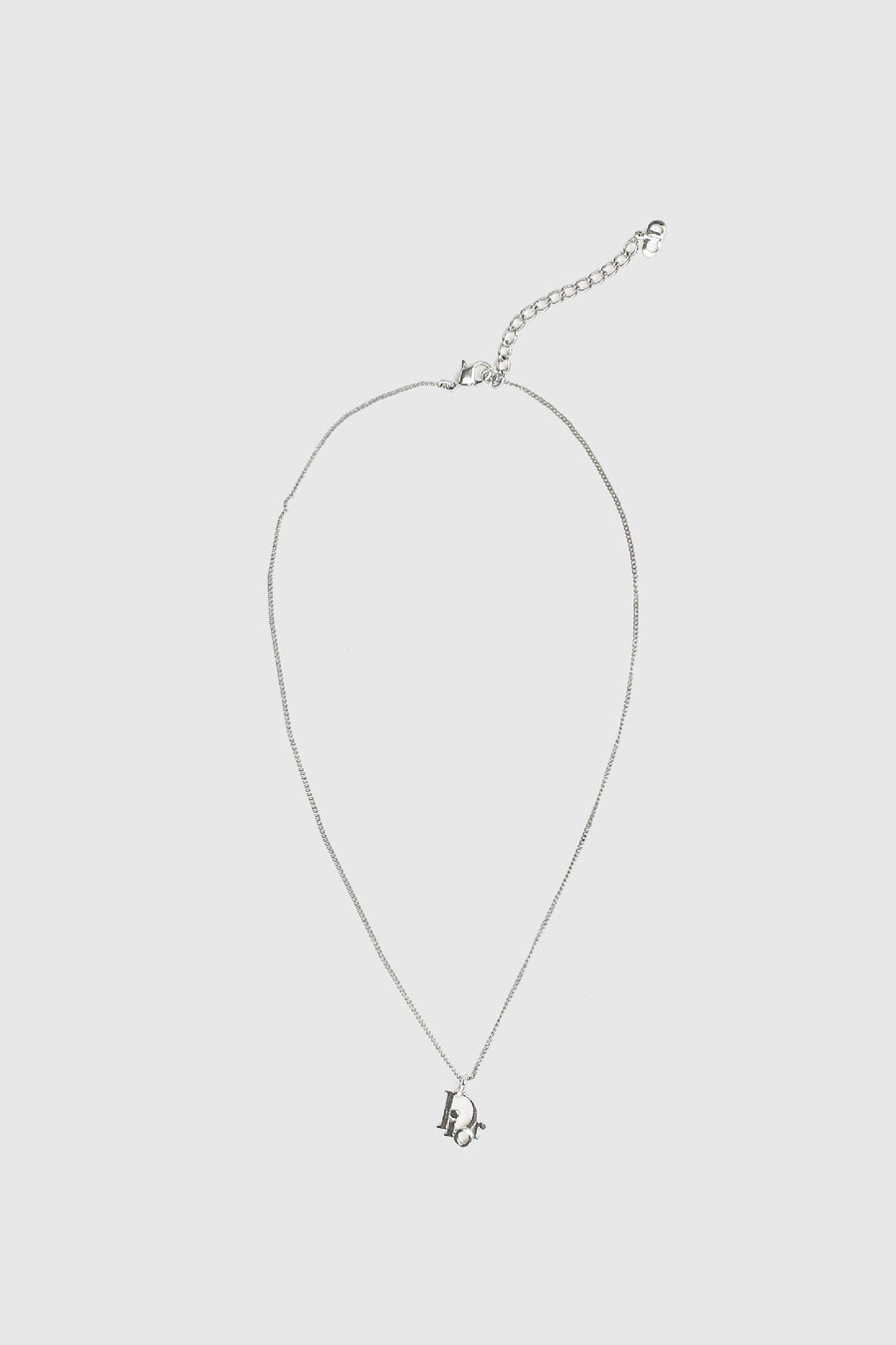 Authentic Christian Dior Necklace logo vintage long Metallic #10840 | eBay